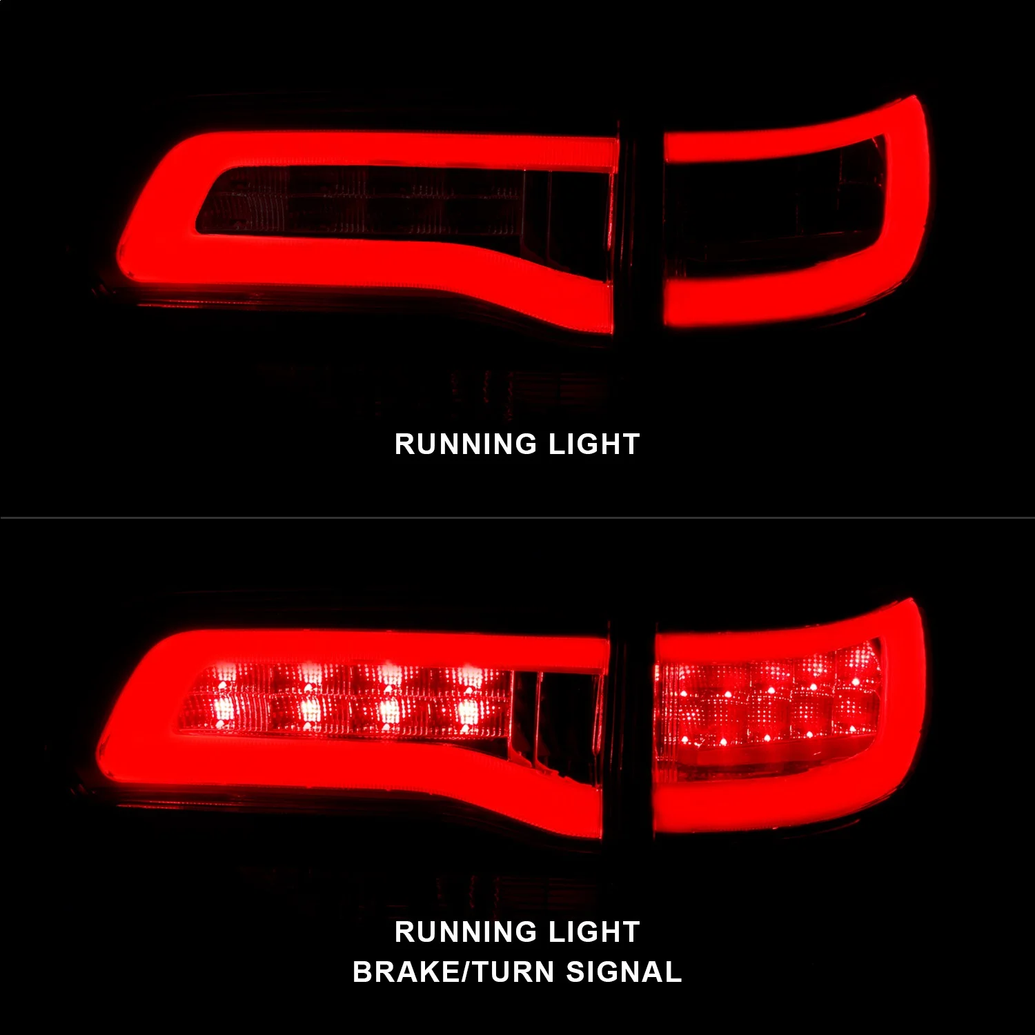Anzo Tail Light Assembly (Red/Clear) - 311268 Fits select: 2014-2018,2020-2022 JEEP GRAND CHEROKEE