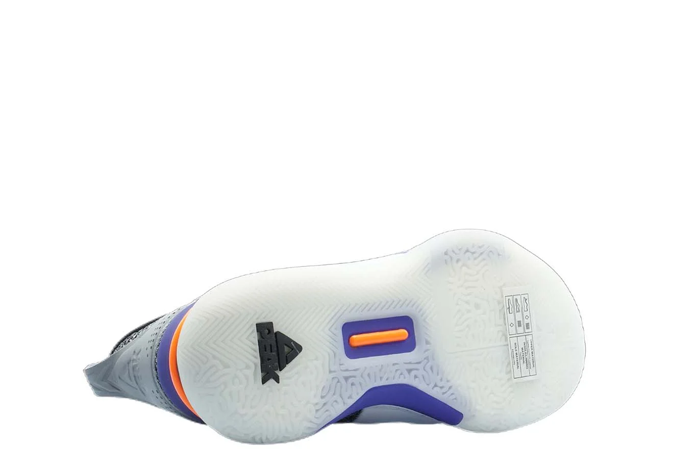 [E94451] Mens Peak Taichi Flash Lou Williams Team White Purple Basketball Shoes - 7