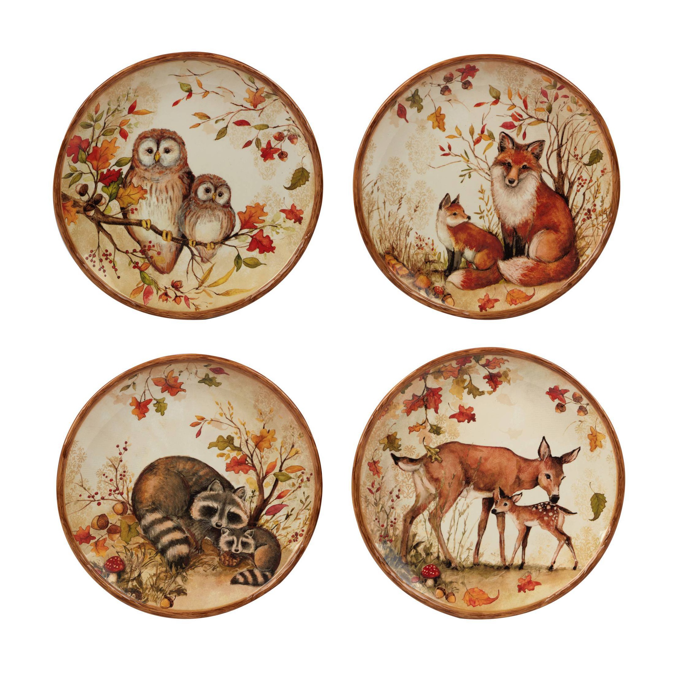 16pc Pine Forest Dinnerware Set
