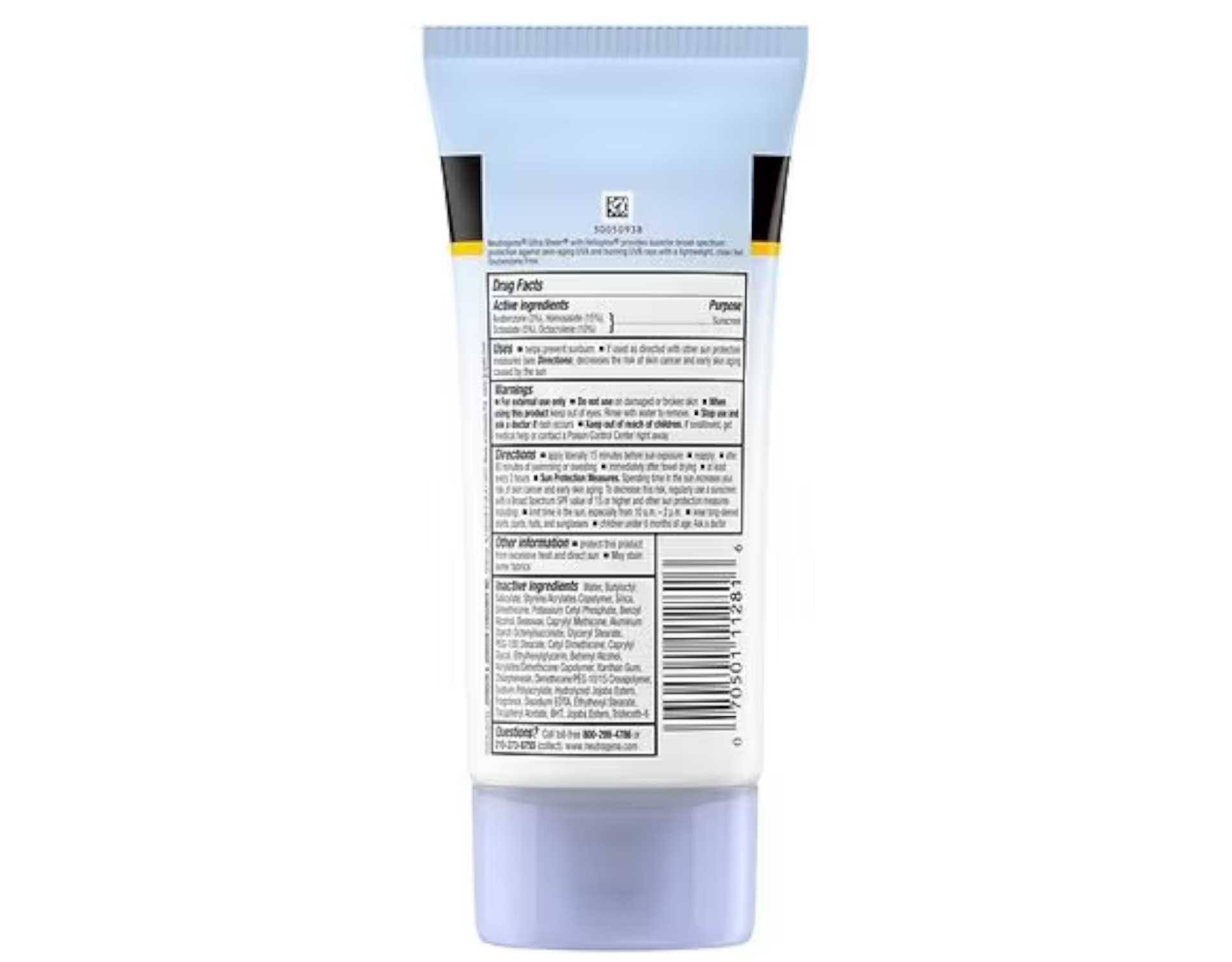 Neutrogena Ultra Sheer Dry-Touch Sunscreen Broad Spectrum SPF 70, 5 Fl. Oz. - Pack of 3