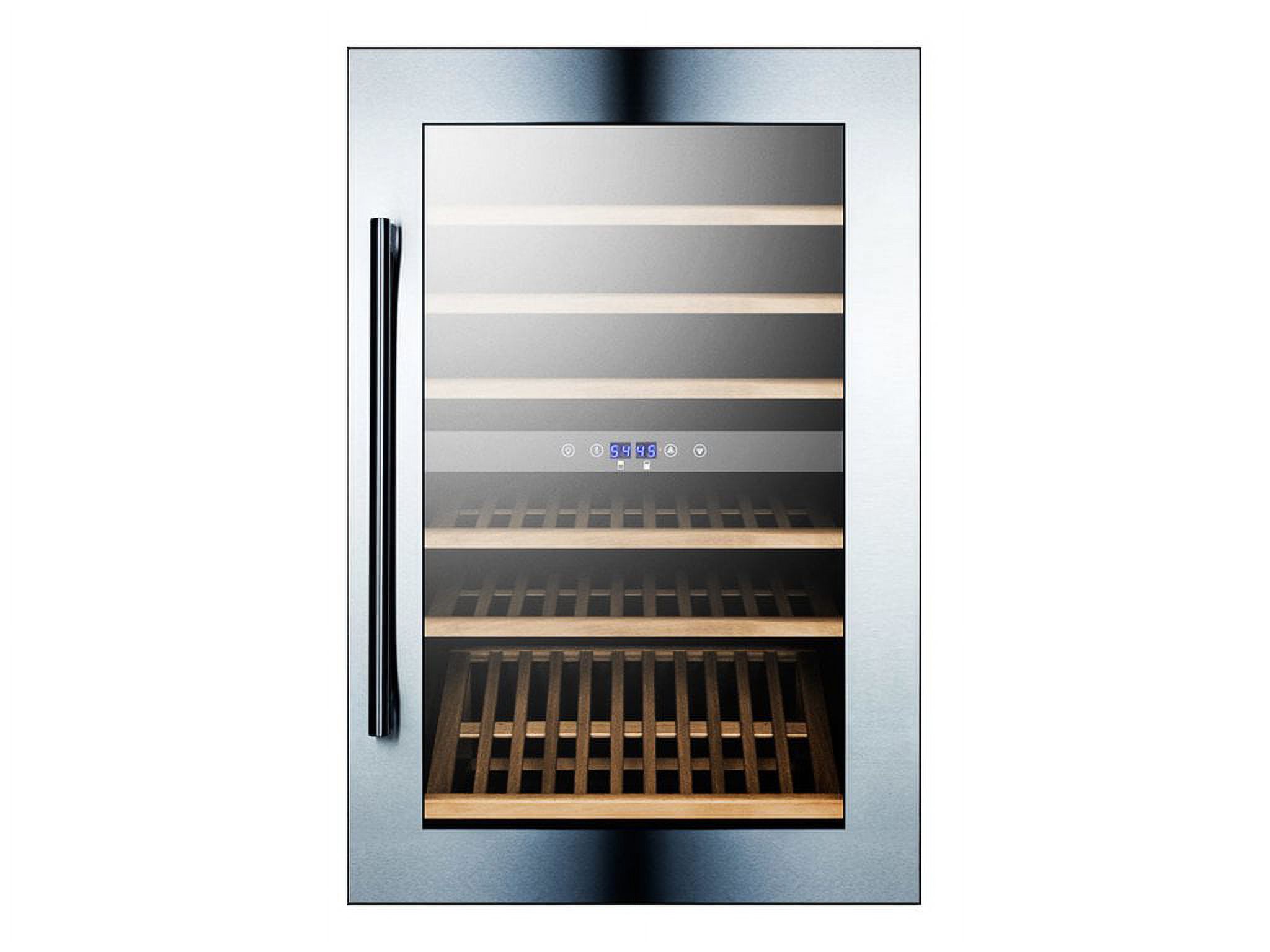 Summit VC60D - Wine cooler - built-in - niche - width: 21.7 in - depth: 22 in - height: 33.5 in - stainless steel