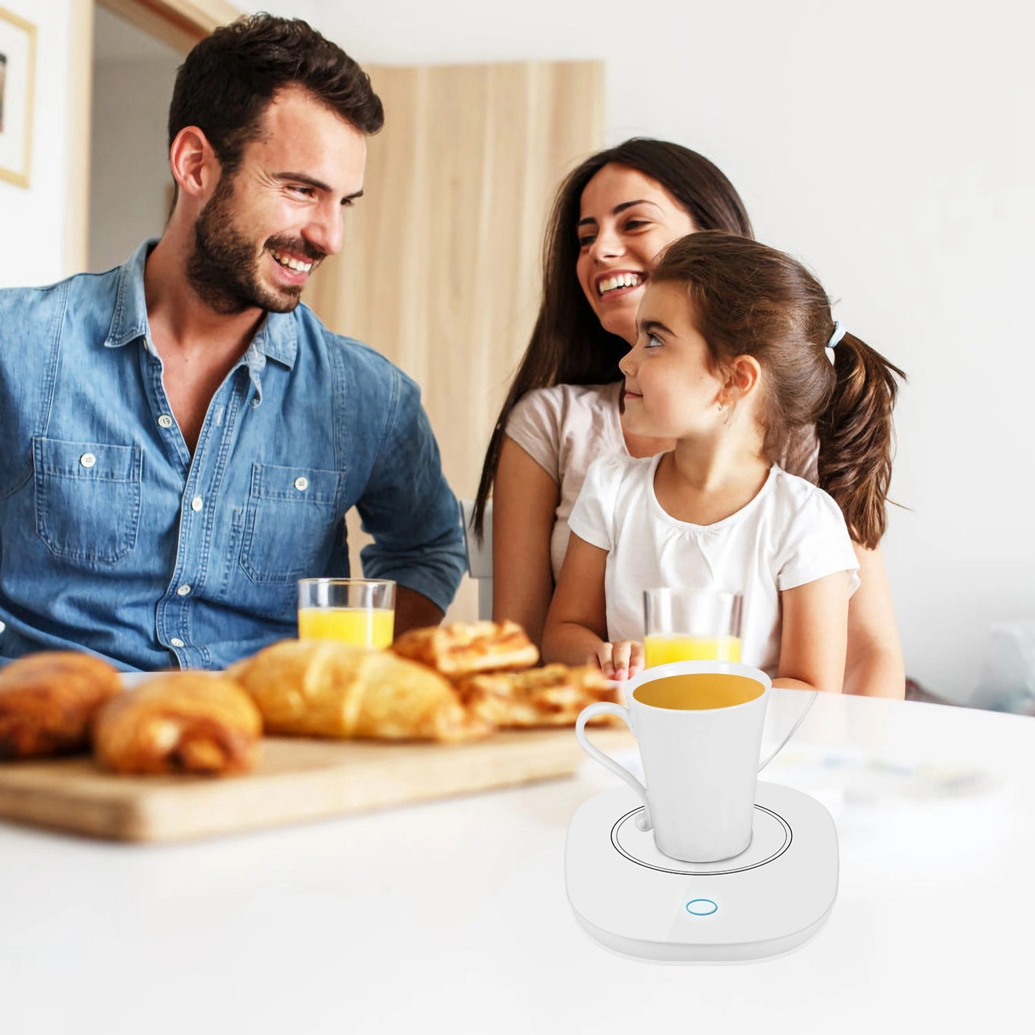 Adrinfly Coffee Mug Warmer Cup Warmer Auto Shut Off Coffee Tea Milk Electric Heater Pad Office Home Desk Coffee Mug Warmer