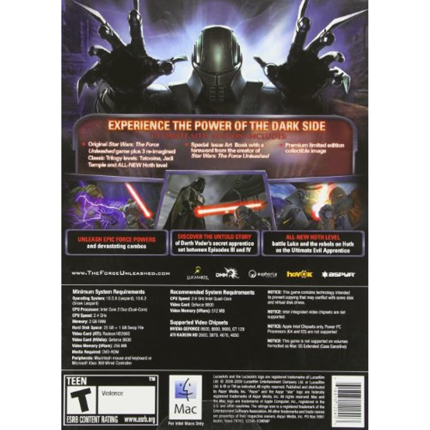 Star Wars The Force Unleashed: Ultimate Sith Edition - Mac
