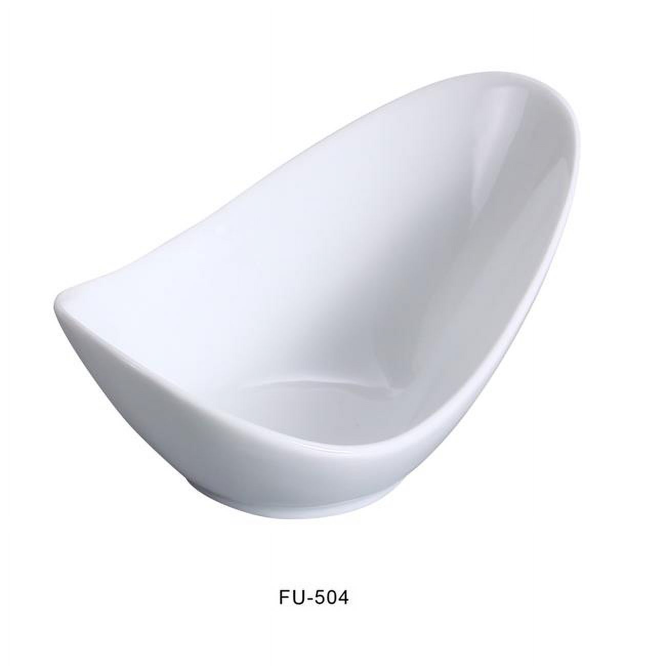 4 in. Fuji Fortune Porcelain Bowl, Bone White - 2 oz - Pack of 48