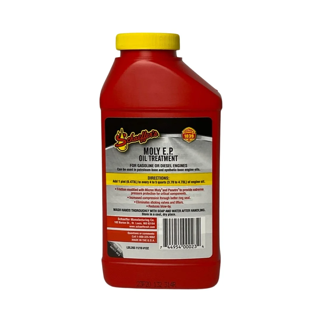 Schaeffer's 0132 - 4 Pack Moly E.P (Extreme Pressure) Oil Treatment for Diesel & Gasoline Engines - 1 pt. ea.