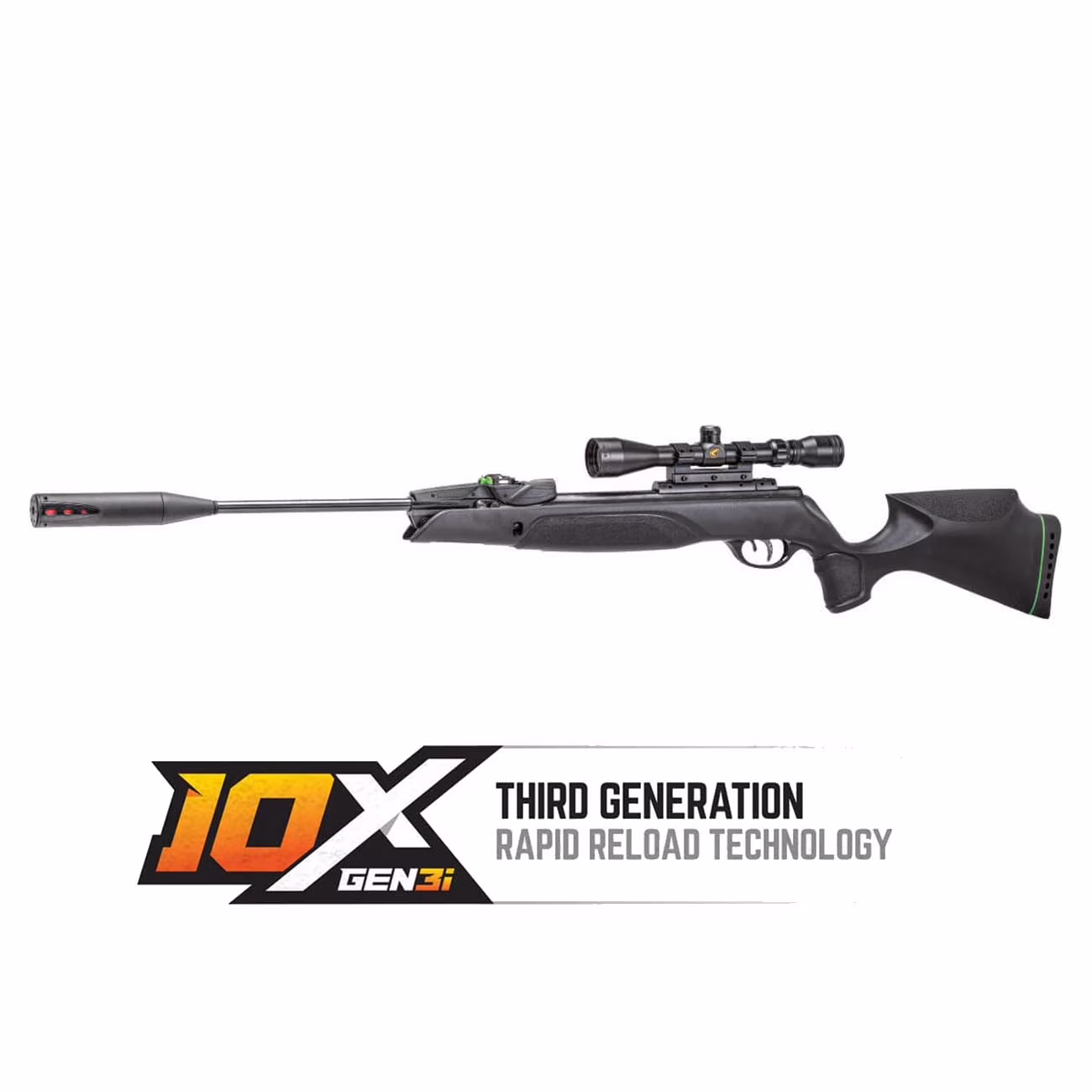 Gamo Swarm Magnum PRO 10X GEN3i Inertia Fed .177 Caliber Break Barrel air Rifle. High Power 10-Shot Pellet air Gun. 1,650 fps Velocity. New Stock Design.