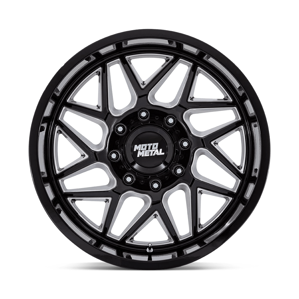20x10 Moto Metal MO812 Turbine Gloss Black Milled Wheel 6x135 (-18mm)