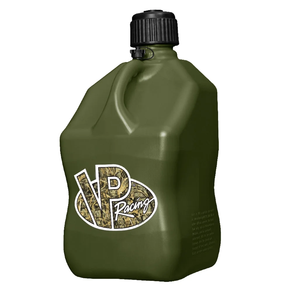 VP Racing Fuels Motorsport 5.5 Gallon Square Utility Jugs, Camo (2 Pack)