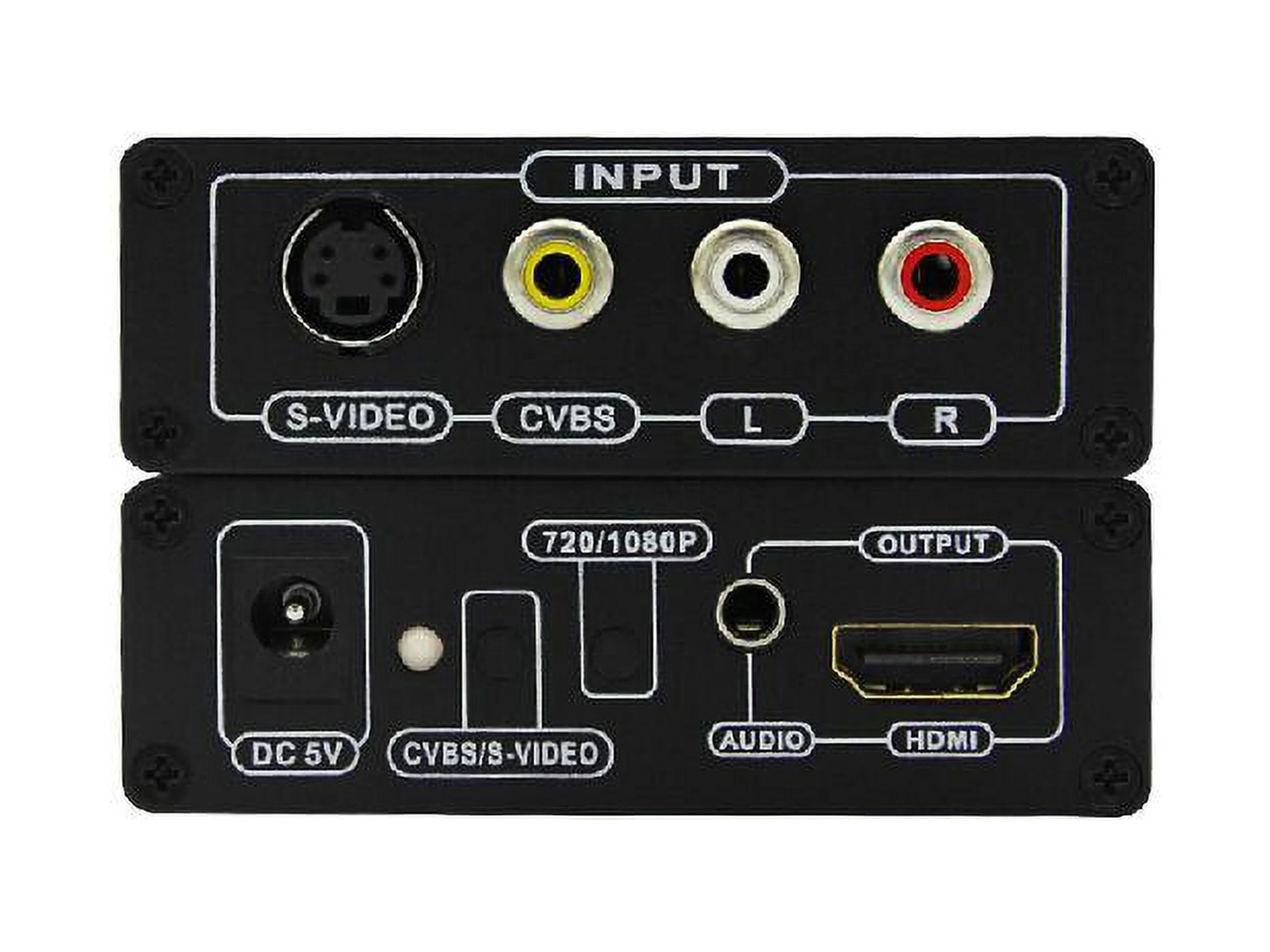 Av+s-video to hdmi S port to HDMI AV HDMI S-VIDEO HD full 1080P splitter S-Video & Composite RCA to HDMI Converter AV Adapter - R/L Audio - 1080P Scaler