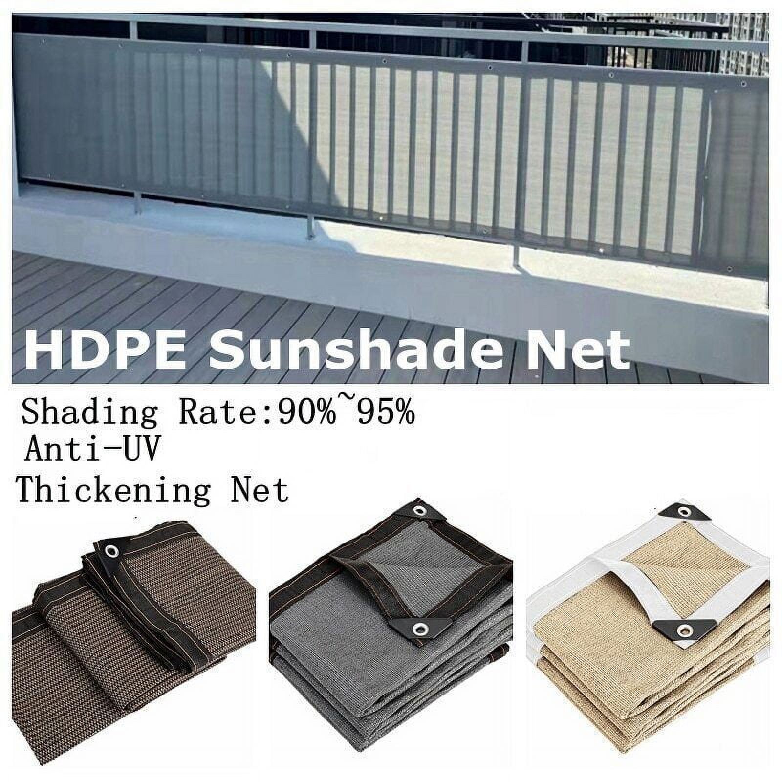 Outdoor Sunshade Sail Net HDPE Garden Buildings Privacy Fence Sun Shelters