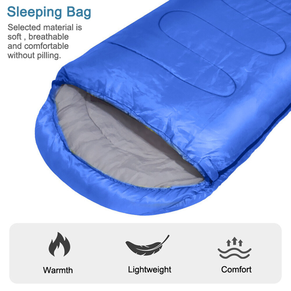 Outdoor Sleeping Bags Portable Warming Sleeping Bag Light-weight Cotton Sleeping Bag for Winter Camping Travel Hiking