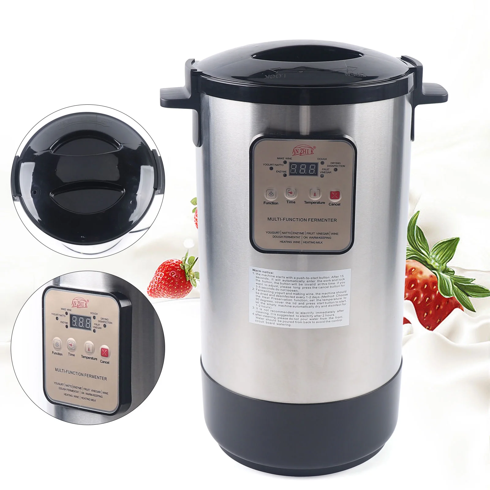 Yogurt Machine, Commercial Home-Made Yogurt Fermentation Machine, Electric Fermentation Tank 12L