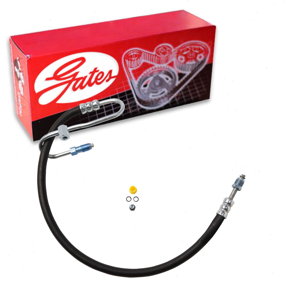 Gates Power Steering Pressure Line Hose compatible with Dodge Ram 1500 3.7L 4.7L 5.7L 5.9L V6 V8 2002-2008