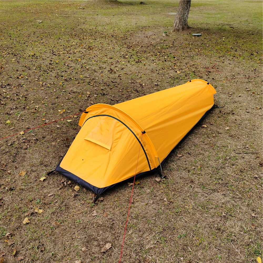 Yabuy Backpacking Tent Camping Sleeping Bag Tent Lightweight Single Person Tent
