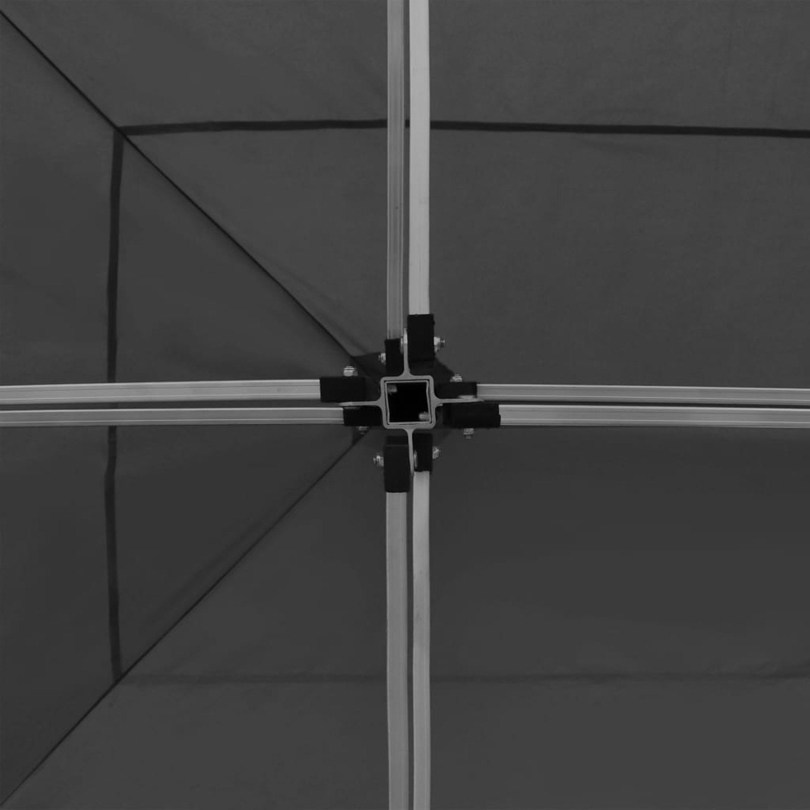 Tomshoo Professional Folding Party Tent with Walls Aluminum 19.7'x9.8' Anthracite