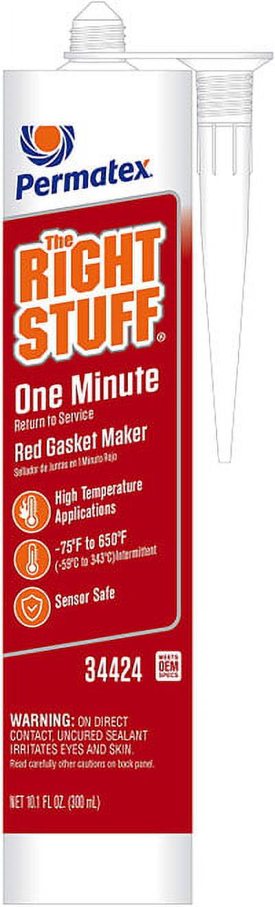 1PK Permatex 34424 Right Stuff Red High Temperature Gasket Maker 10.1 oz.