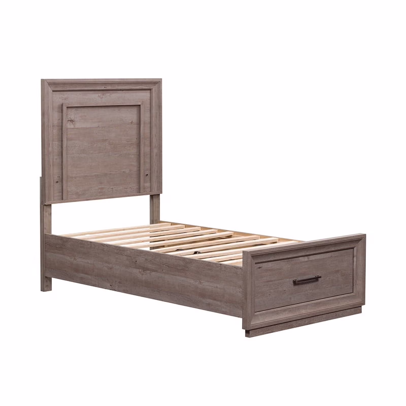 Liberty Furniture Horizons Contemporary Wood Full Storage Bed in Graystone