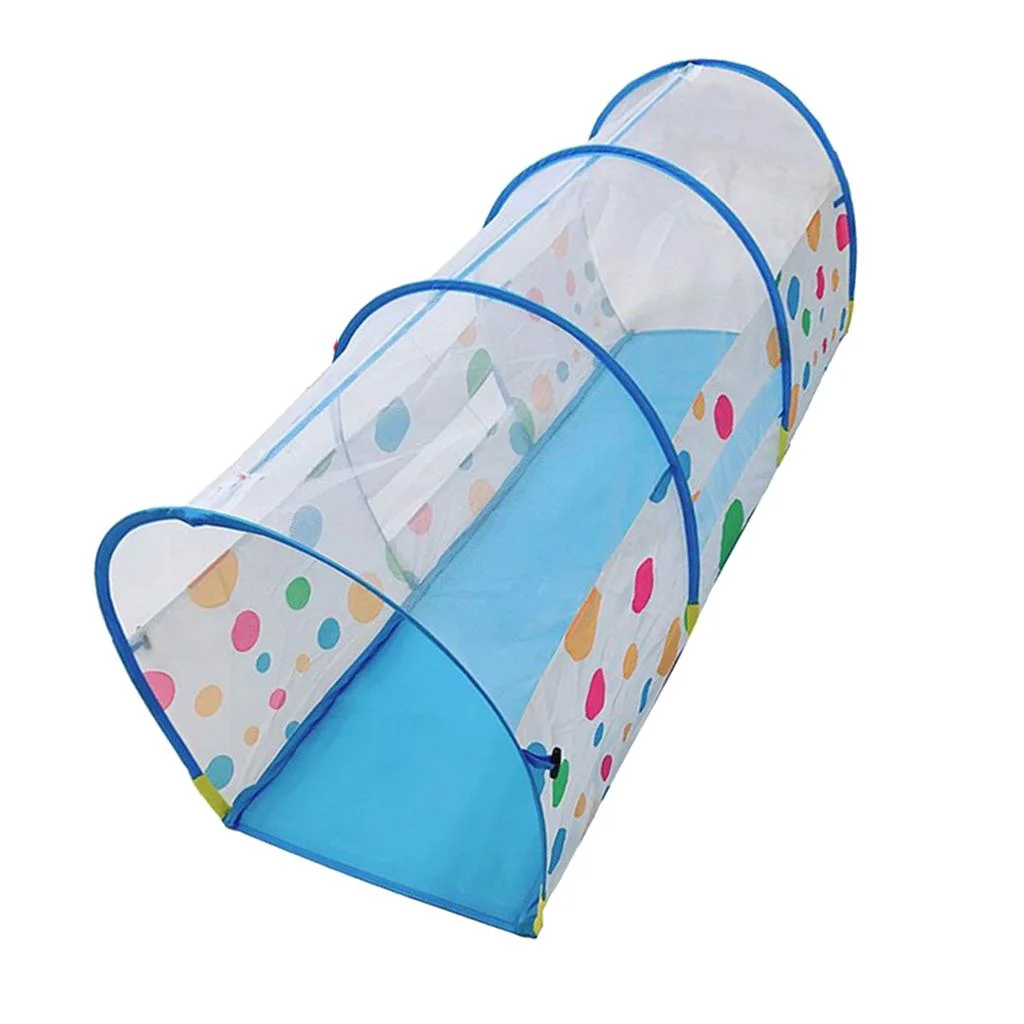 Portable Tube Tent Children Play House Children Outdoor And Indoor Toys Blue