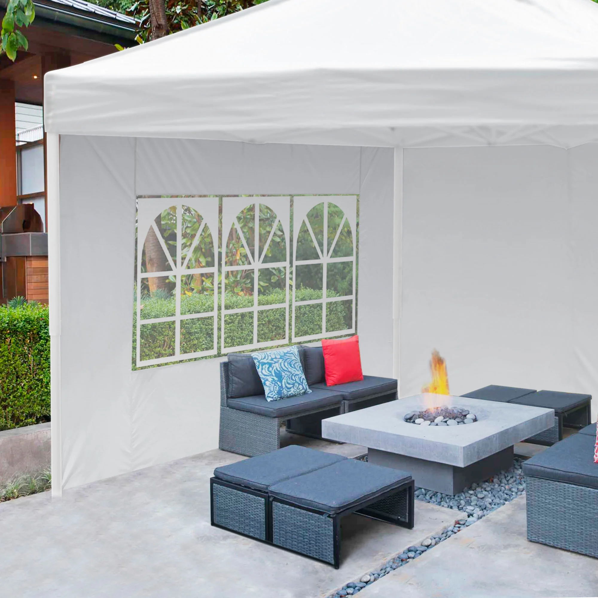 InstaHibit Universal Window Sidewall UV30+ Fits 10x10ft Canopy Gazebo 1 Piece