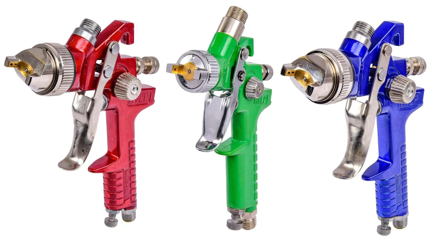 JEGS 81224 HVLP Pro Spray Gun & Detail Kit 8-Piece Kit Includes: (3) Spray Guns