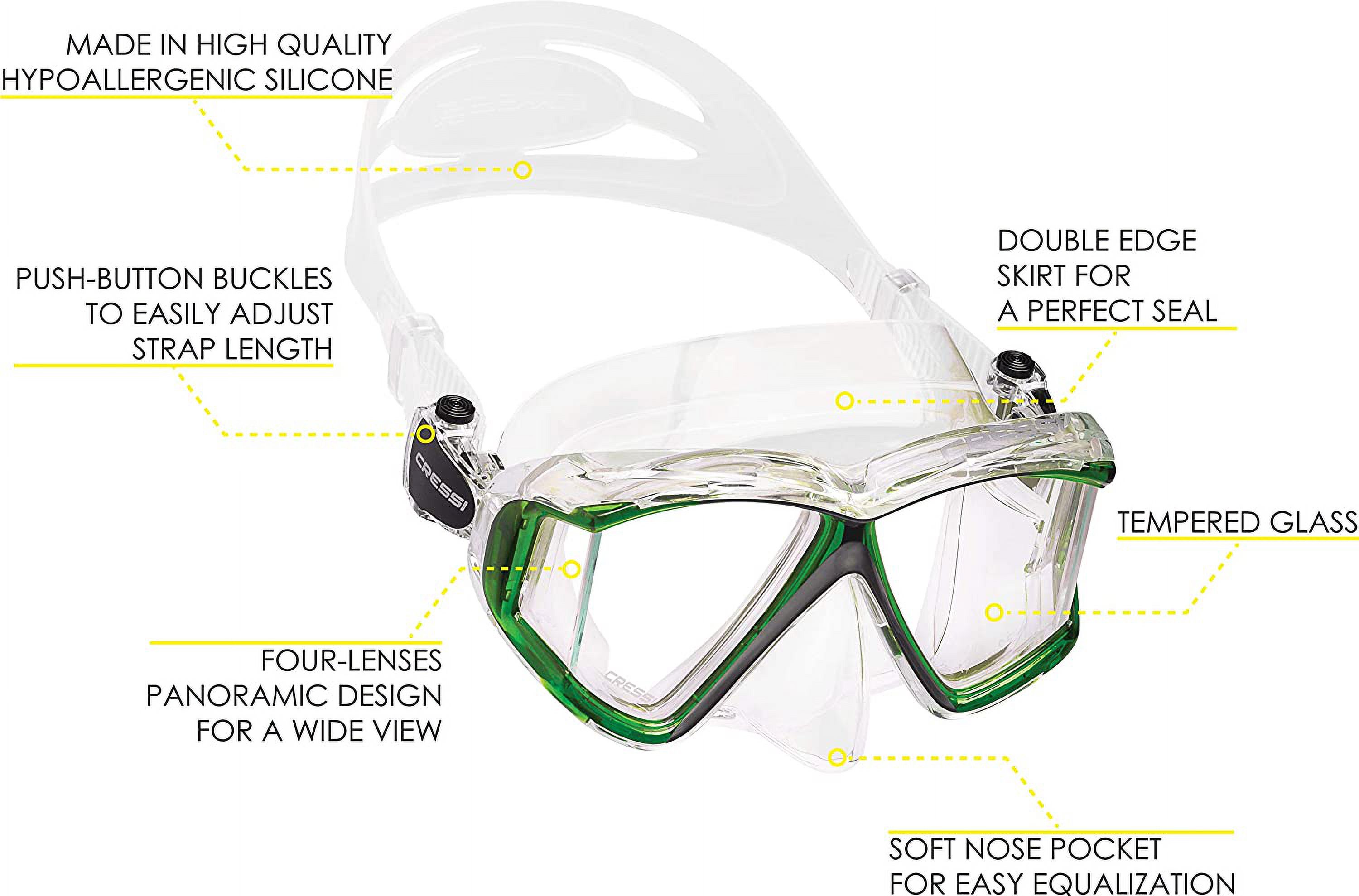 PANO 4 Window, Adult Diving And Snorkeling Mask Quality Since 1946