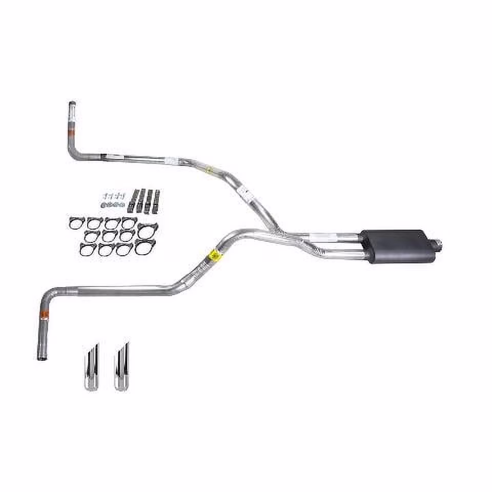 Silverado 88-95 dual exhaust 2.5 pipe Flowsound Muffler SW Tip Side Exit