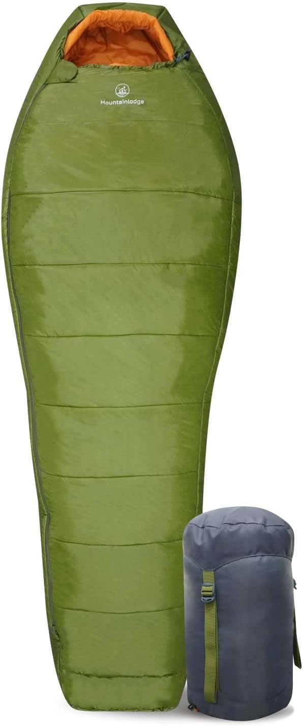 DIQIN 3-4 Seasons Sleeping Bag 0 Degree F with Inner Pocket for Adult,Perfect for Backpacking,Traveling and Hiking,Including Free Stuff Sack