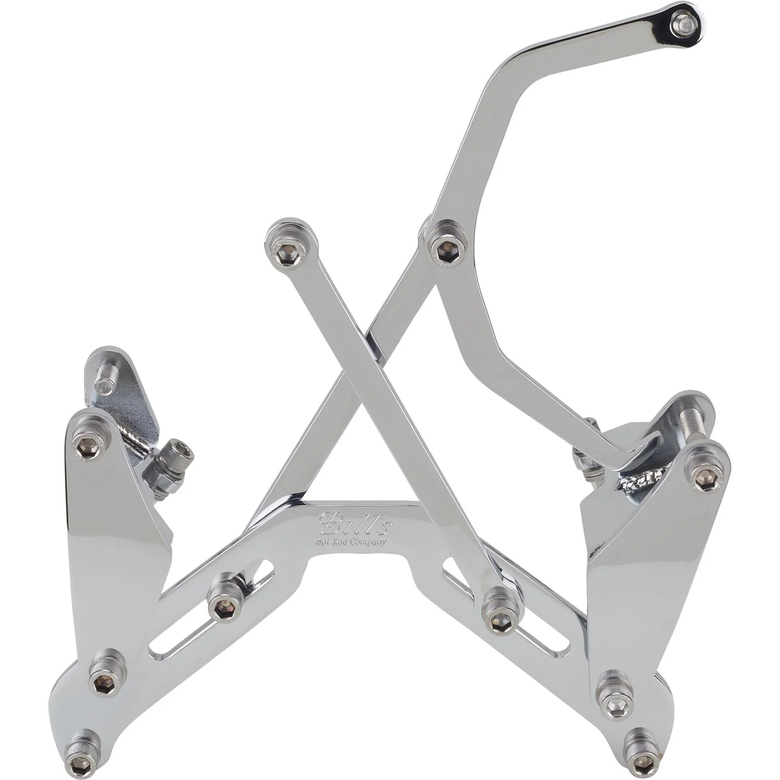 Bills Hot Rod Co. BBC A/C, P/S, and Alternator Brackets, Chrome