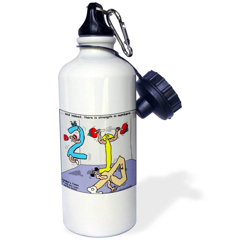 Strength in Numbers 21 oz Sports Water Bottle wb-3044-1