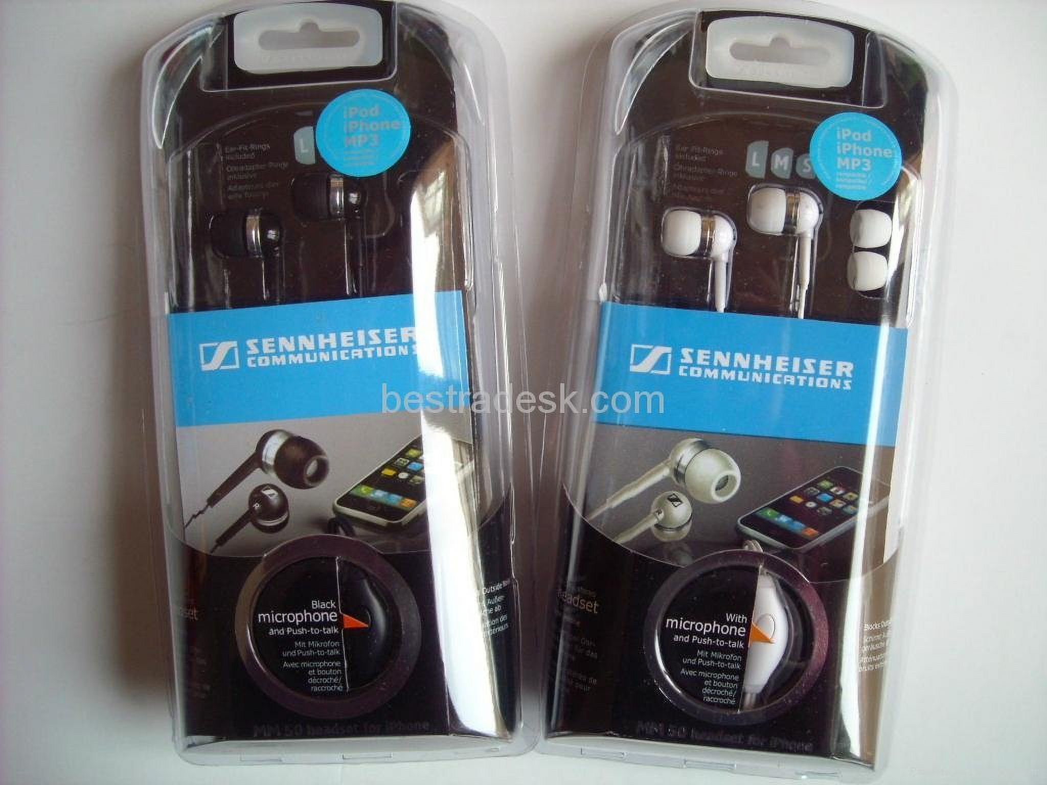 Sennheiser MM 50 iP Earbud Headset Compatible with iPhone & MP3 Players Discontinued by Manufacturer