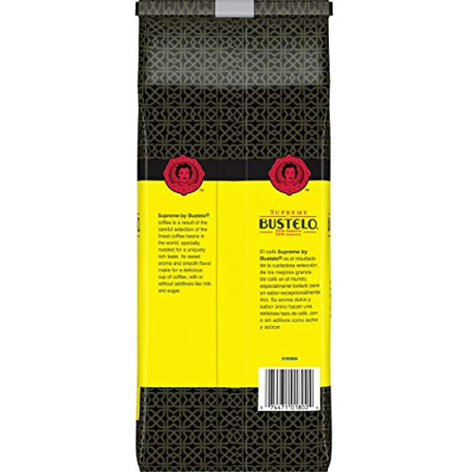 Supreme By Bustelo Espresso Style Dark Roast Whole Bean Coffee, 16 Ounces