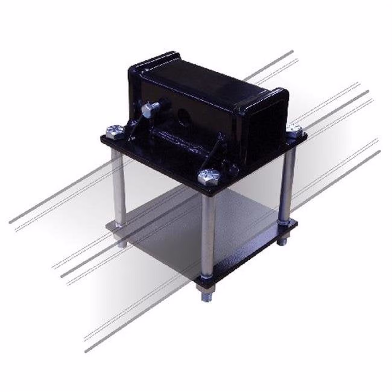 64025 Bike Rack Bumper Mount Adapter, Black