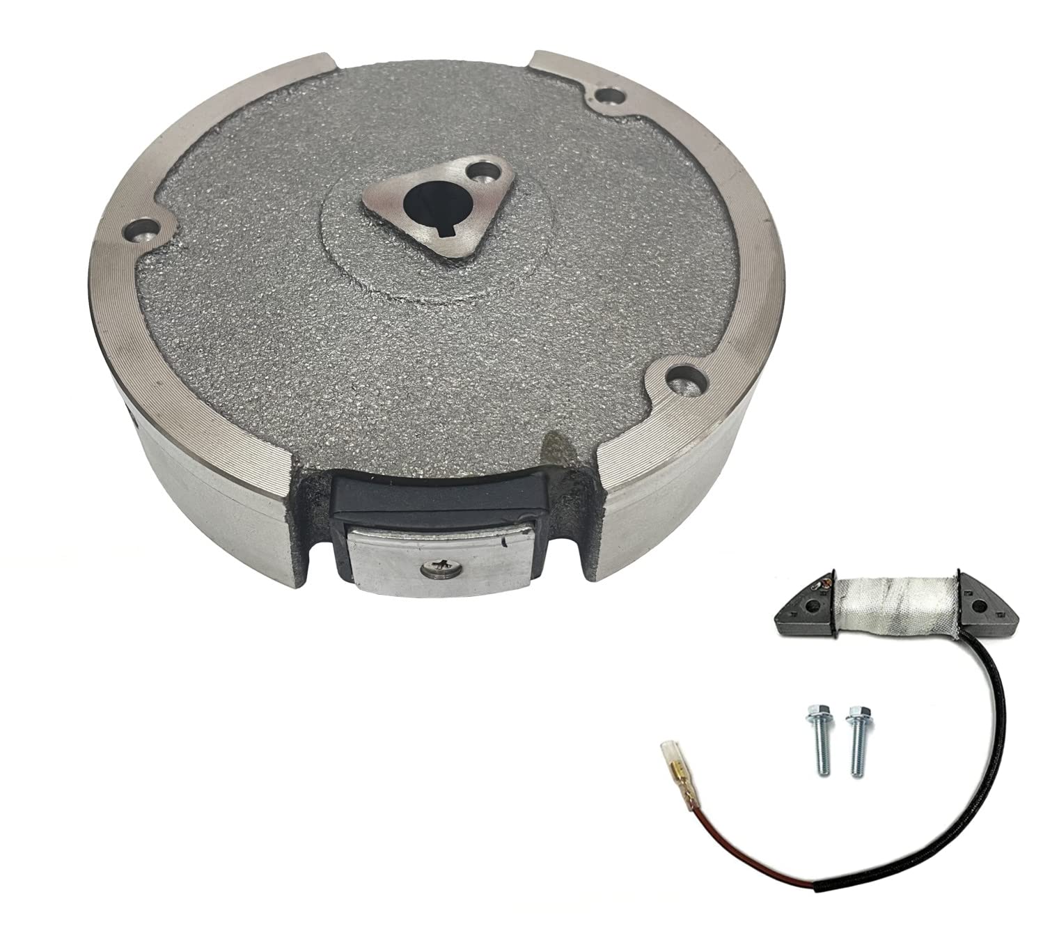 Flywheel W/Magneto & Charging Coil 1AMP 12VDC for Headlight on Harbor Freight Predator by Loncin 212CC 6.5 HP 170F Gas Engine 0.71” Flywheel Bore Size