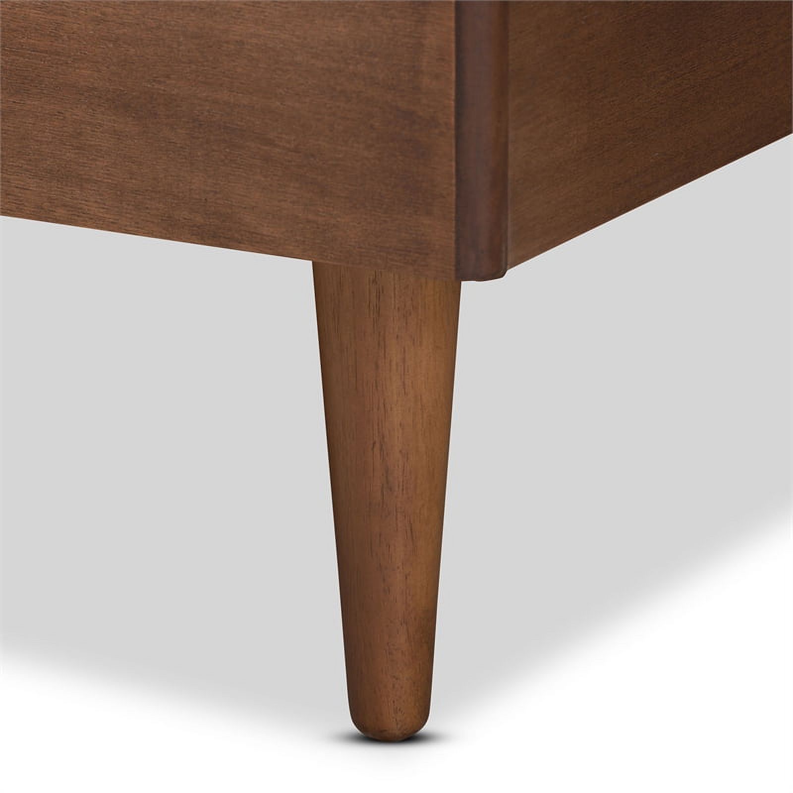 Bowery Hill Ash Walnut Finished Wood King Size Platform Bed