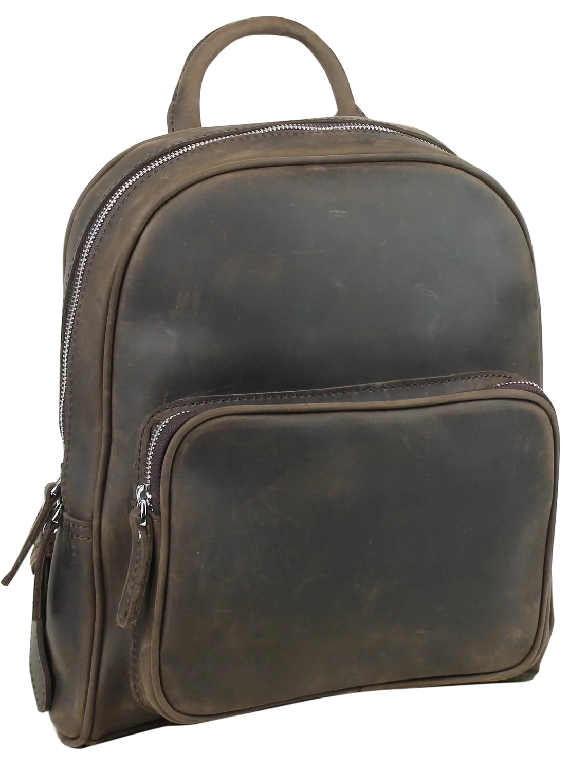 Vagarant Traveler Full Grain Leather Medium Small Backpack LK23.DS