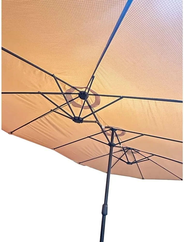 Replacement Canopy Top Cover Compatible with The Phi Villa, Aecojoy, PatioFestival, AbcCanopy, Kozyard A701007300, Pf18259, UB02, KZUM15NAV 15' Triple Tier Umbrella - RipLock 350