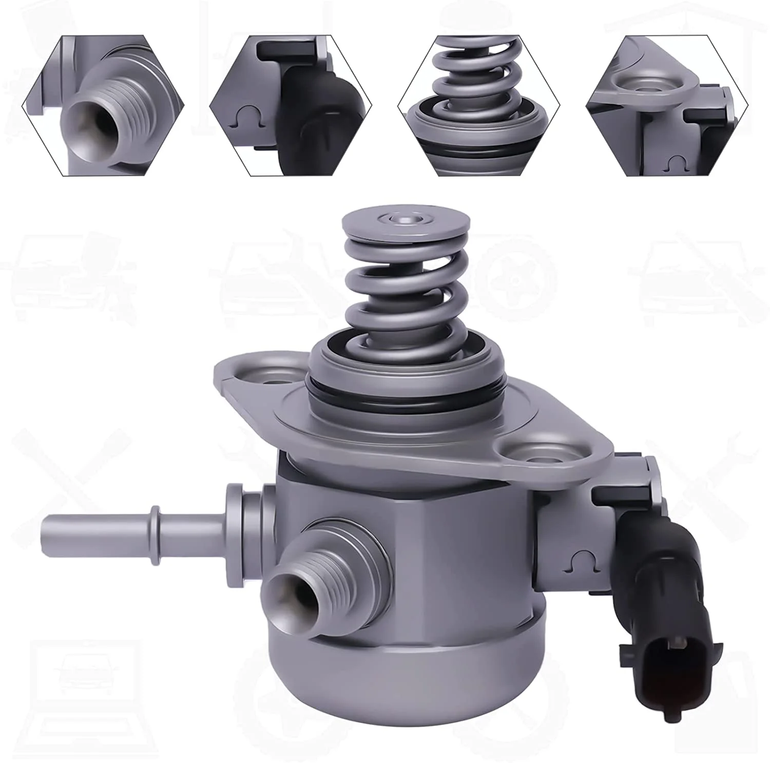 Miumaeov Direct Injection High Pressure Fuel Pump 35320-2B220 For 2012-2015 Hyundai Veloster/Accent 2012-2015 KIA Soul / Rio / Forte