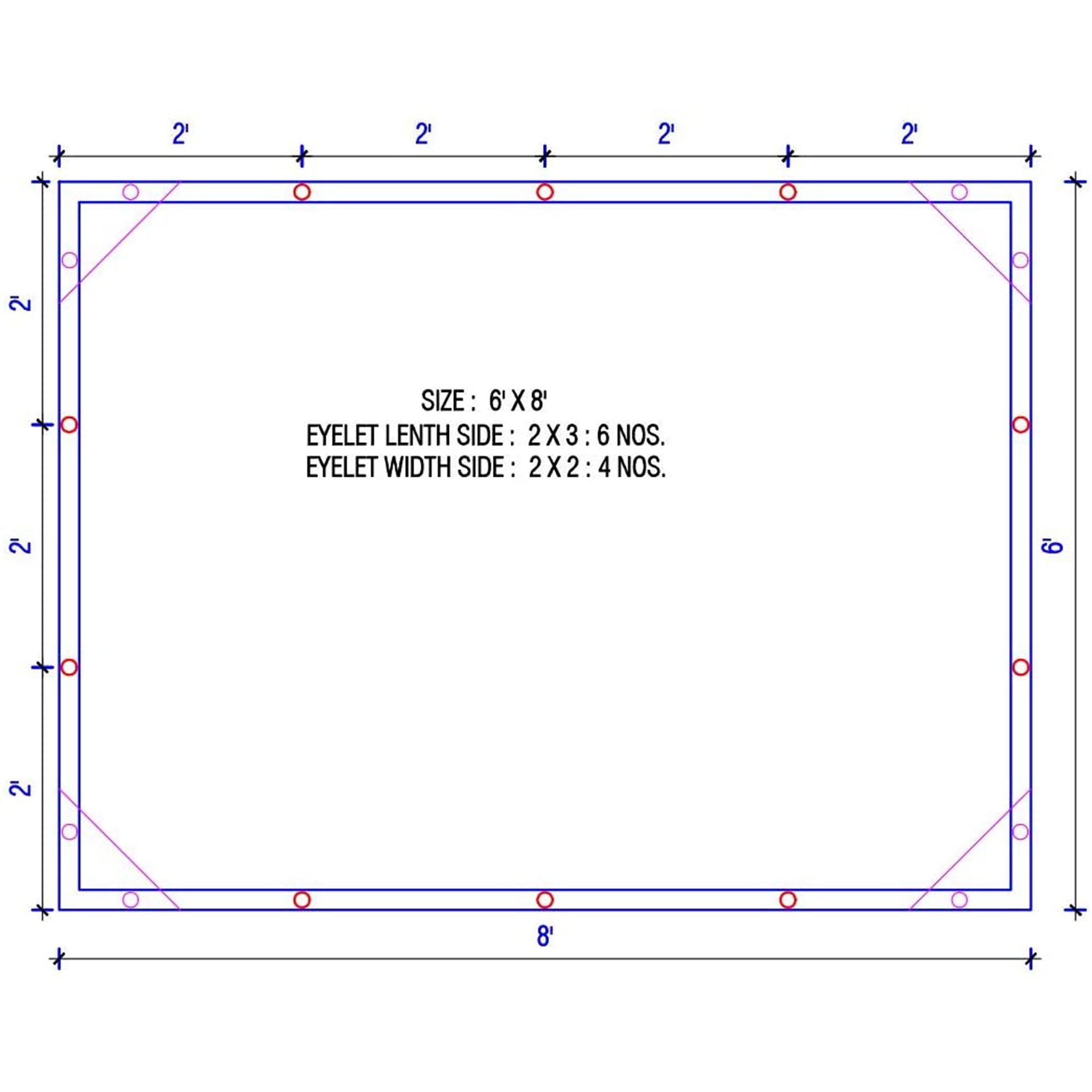 Queen of Tarps 8 x 10 Foot Heavy Duty All Purpose Plastic Tarp, Translucent