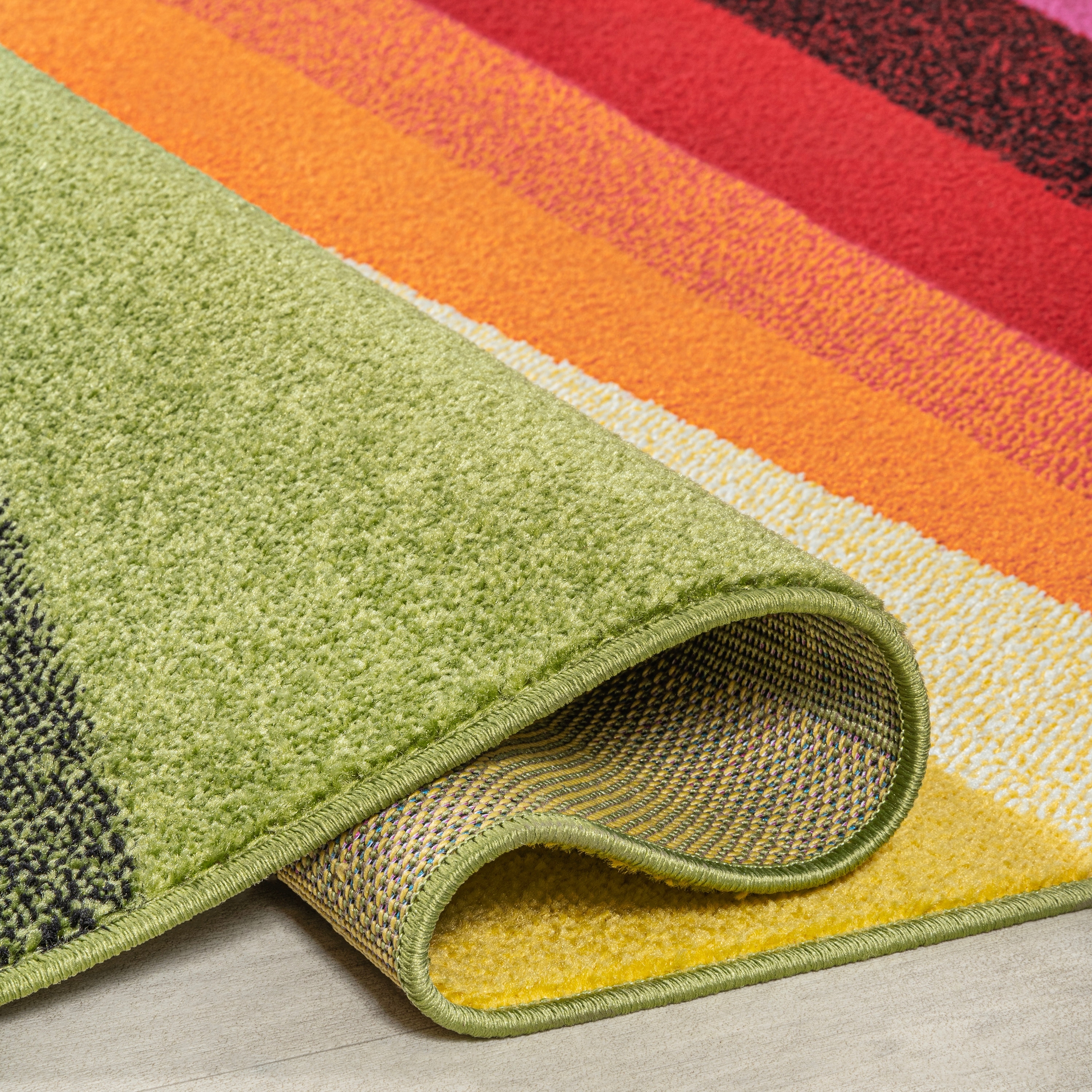 JONATHAN  Y  Tobago Abstract Swirl Area Rug 3 X 5