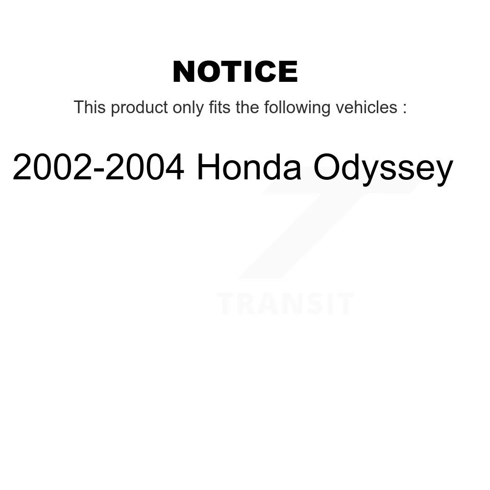 Transit Auto - Front Steering Tie Rod End & Boot Kit For 2002-2004 Honda Odyssey KTB-100281