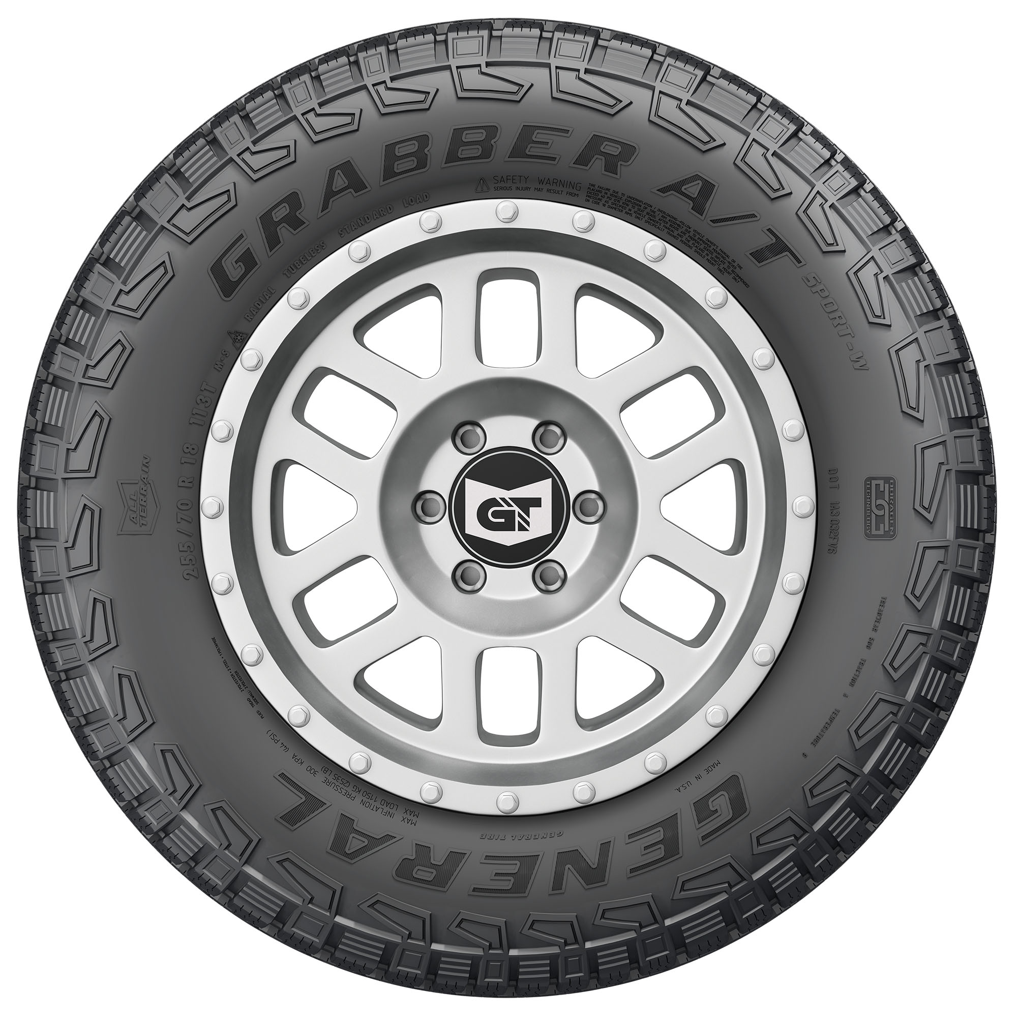 General Grabber A/T Sport All Terrain LT255/70R17 110/107T C Light Truck Tire