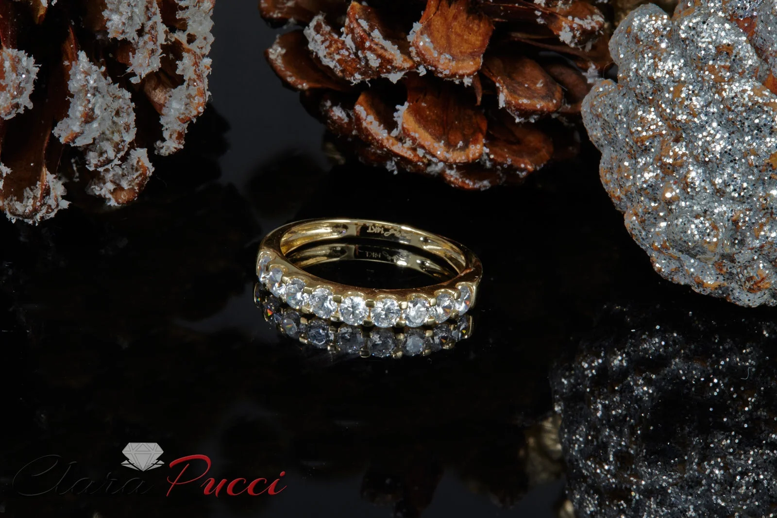 1.81 ct Round Cut Clear Simulated Diamond Precious Gemstone 18K Yellow Gold Customizable Robotic Laser Engraving Stackable Everlasting Unique Art Deco Statement Engagement Wedding Ring Band Size 6.75