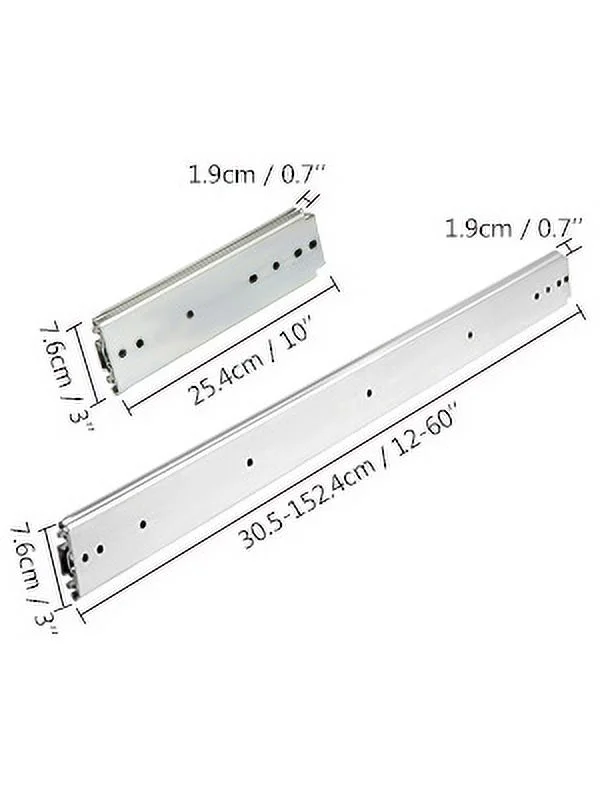 SKYSHALO Heavy Duty Drawer Slides 24