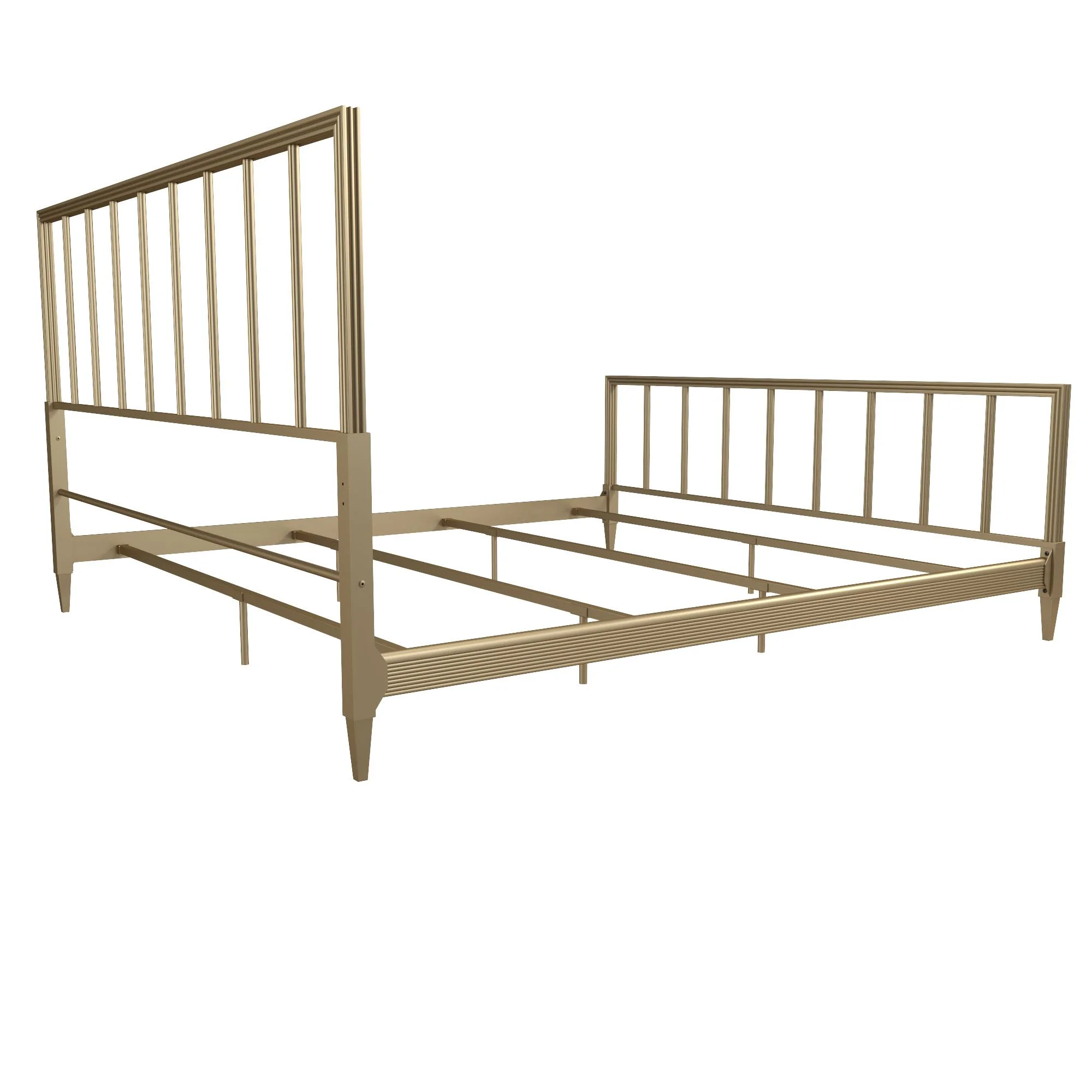 CosmoLiving by Cosmopolitan Blair Brass Metal Bed, King