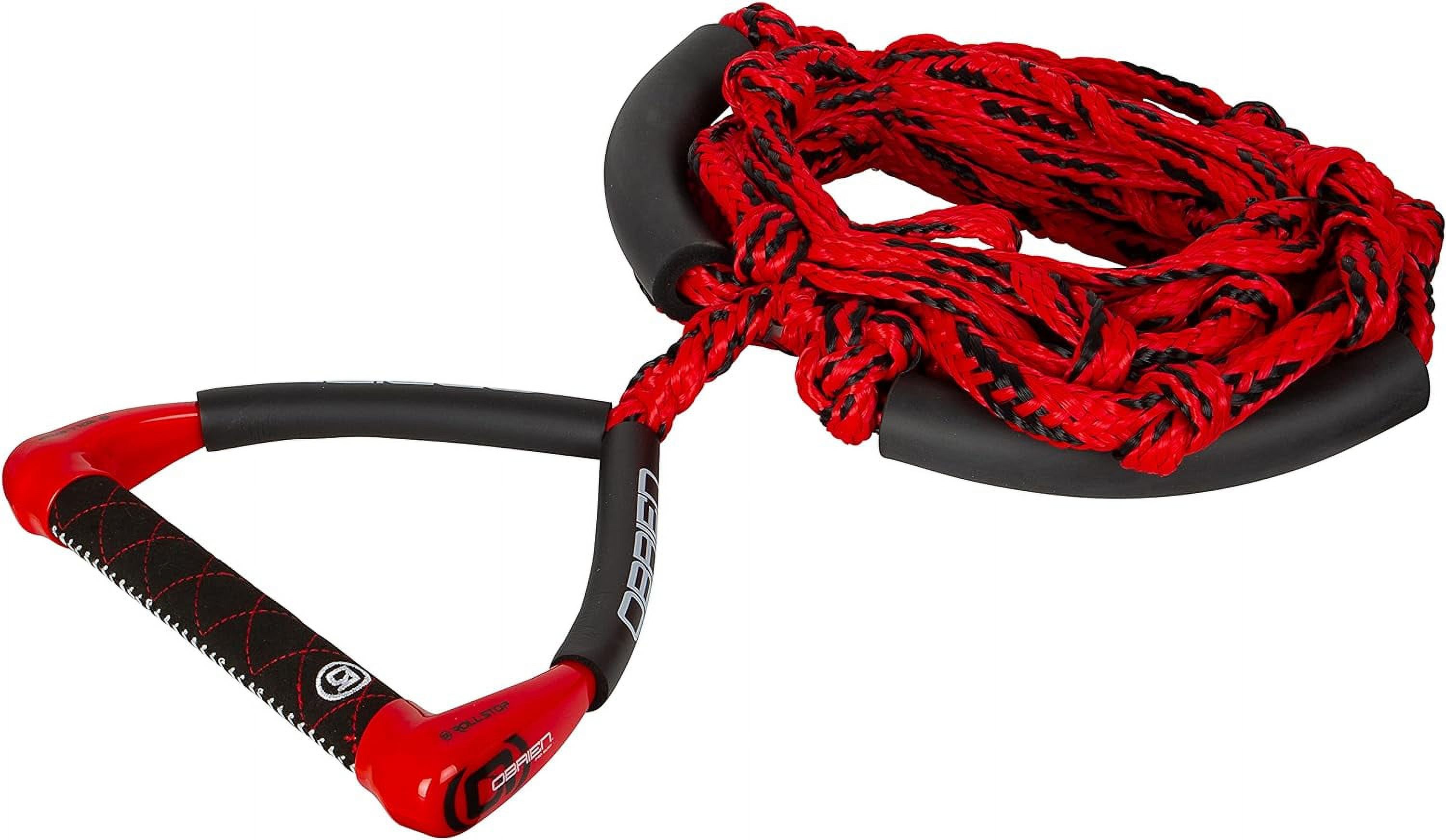 Pro Wakesurf Rope 10 Foot W/Takeoffs, Red