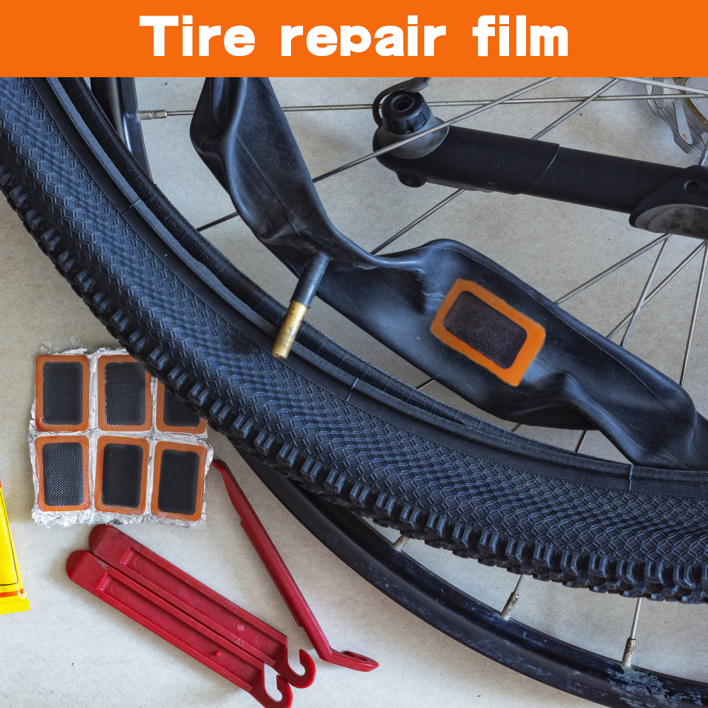 DFITO 48Pcs Bike Bicycle Tube Tire Tyre Cold Patch Repair Kit Puncture Repair Tools