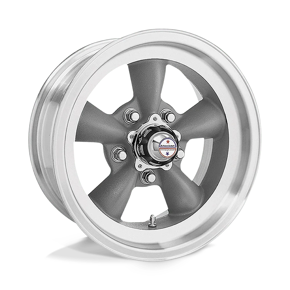 American Racing Vn105 Torq Thrust D 15X7 5X120.65 -6Et 83.06Cb Torq Thrust Gray Machined Lip Wheel