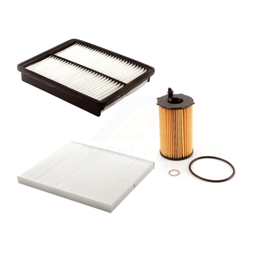 PUR 1x Air + 1x Cabin + 1x Engine Cartridge Oil Filter (3 Total) Kit for Car Hyundai Santa Fe Azera KFM-100524