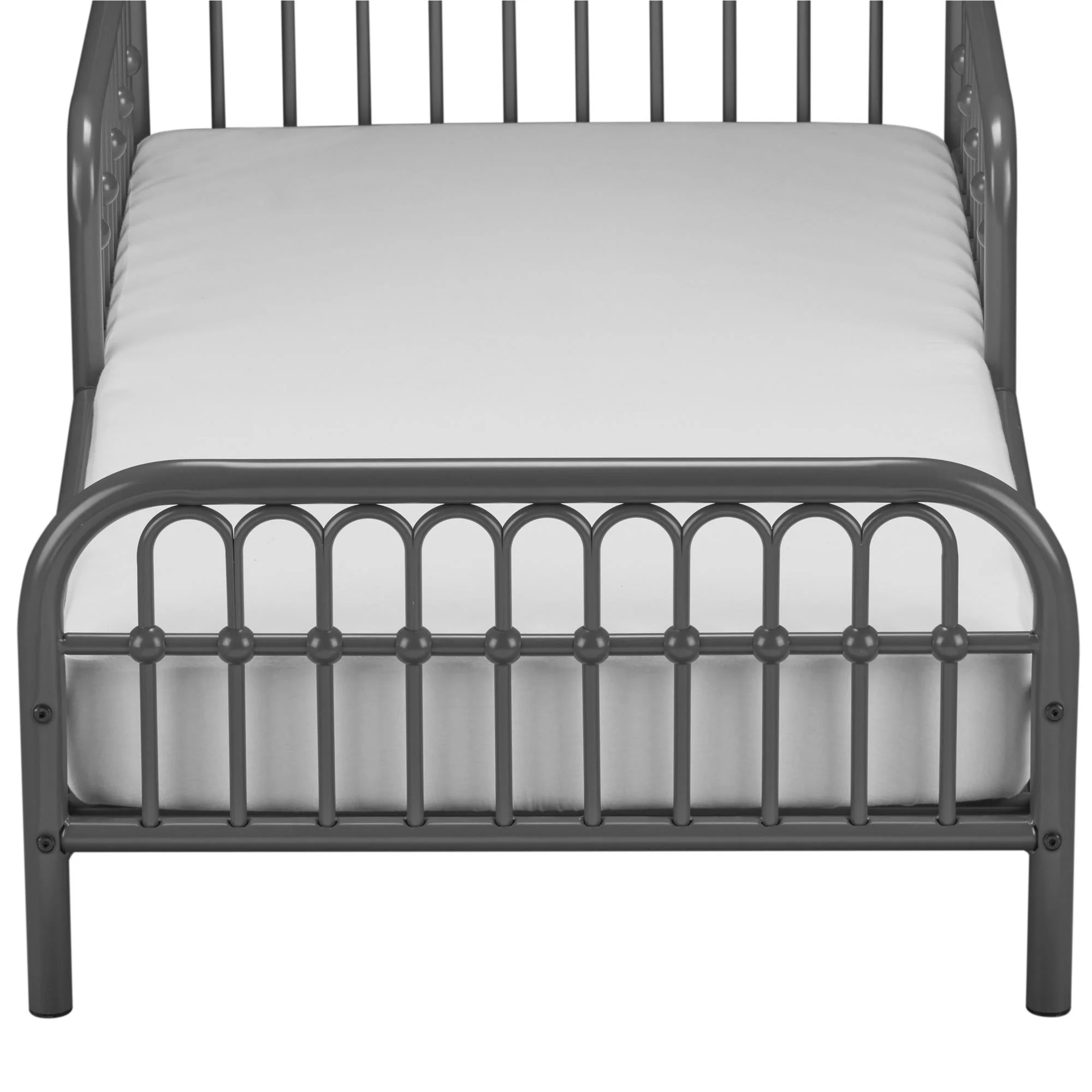 Little Seeds Monarch Hill Ivy Metal Toddler Bed, Graphite Gray