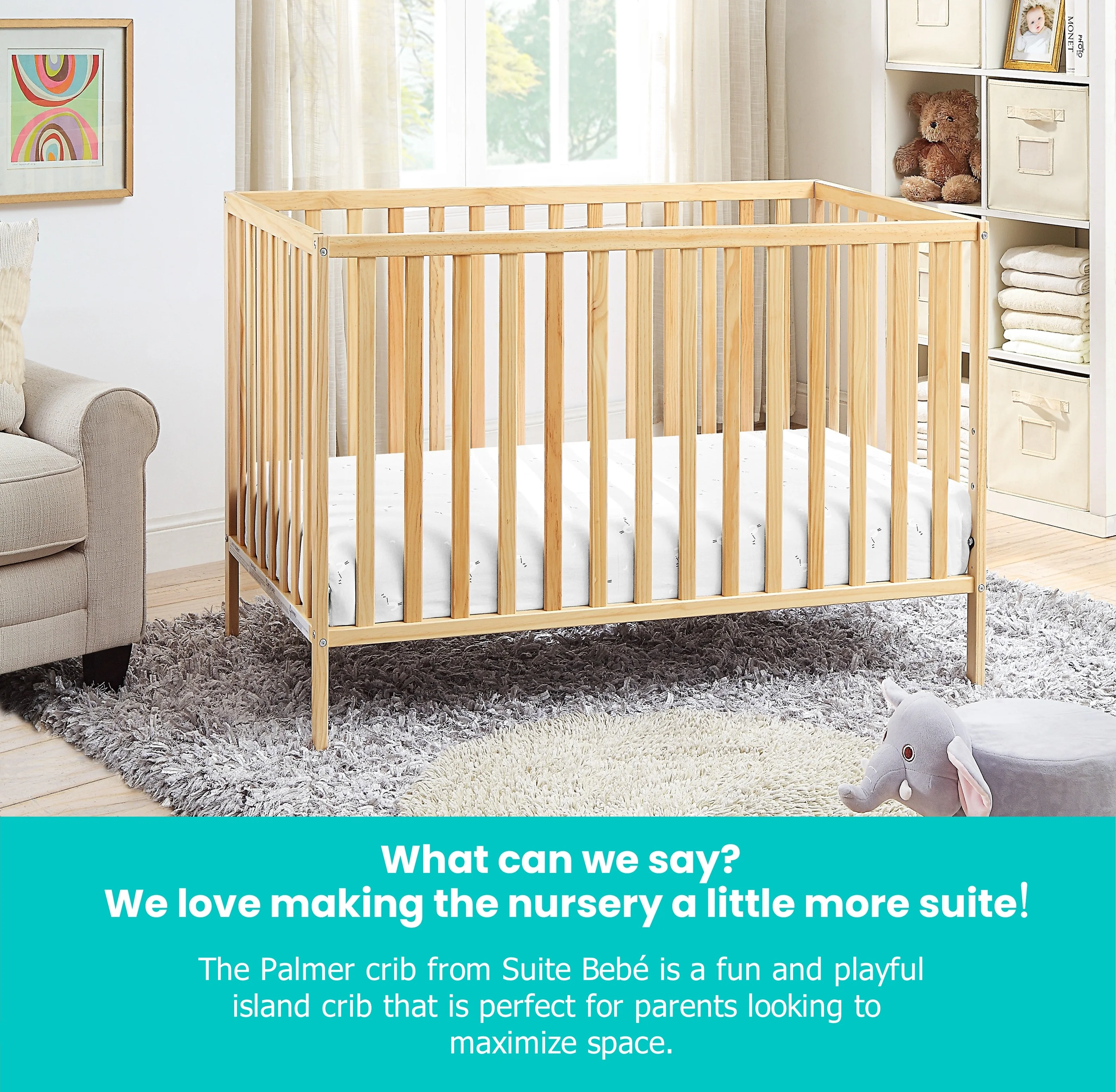 Suite Bebe  Palmer Island Crib, Natural